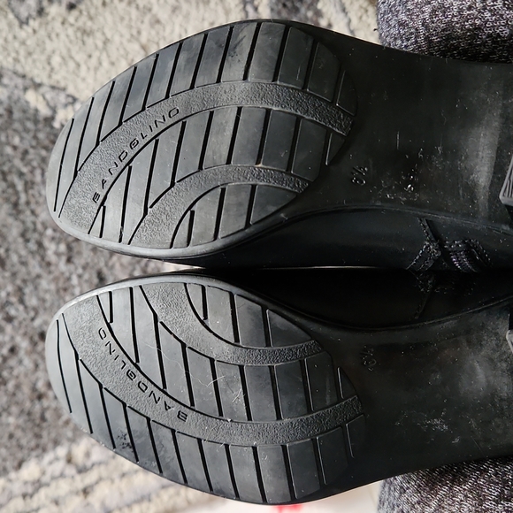 Bandolino Black Leather Knee High Boots - Picture 8 of 15